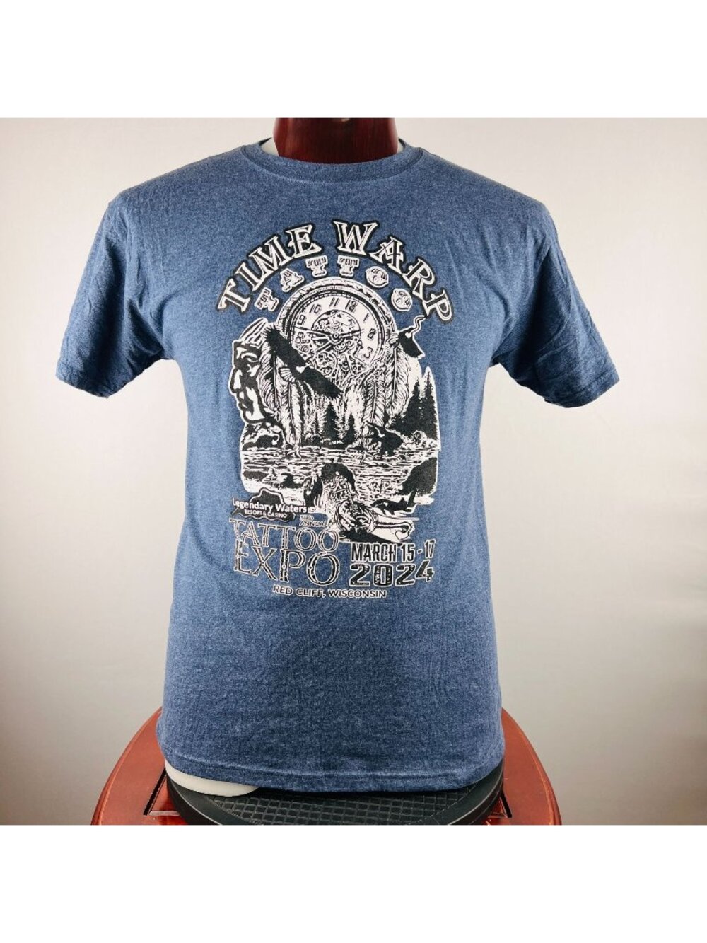 Time Warp Tattoo Expo 2024 Red Cliff WI Med T-Shirt Shirt